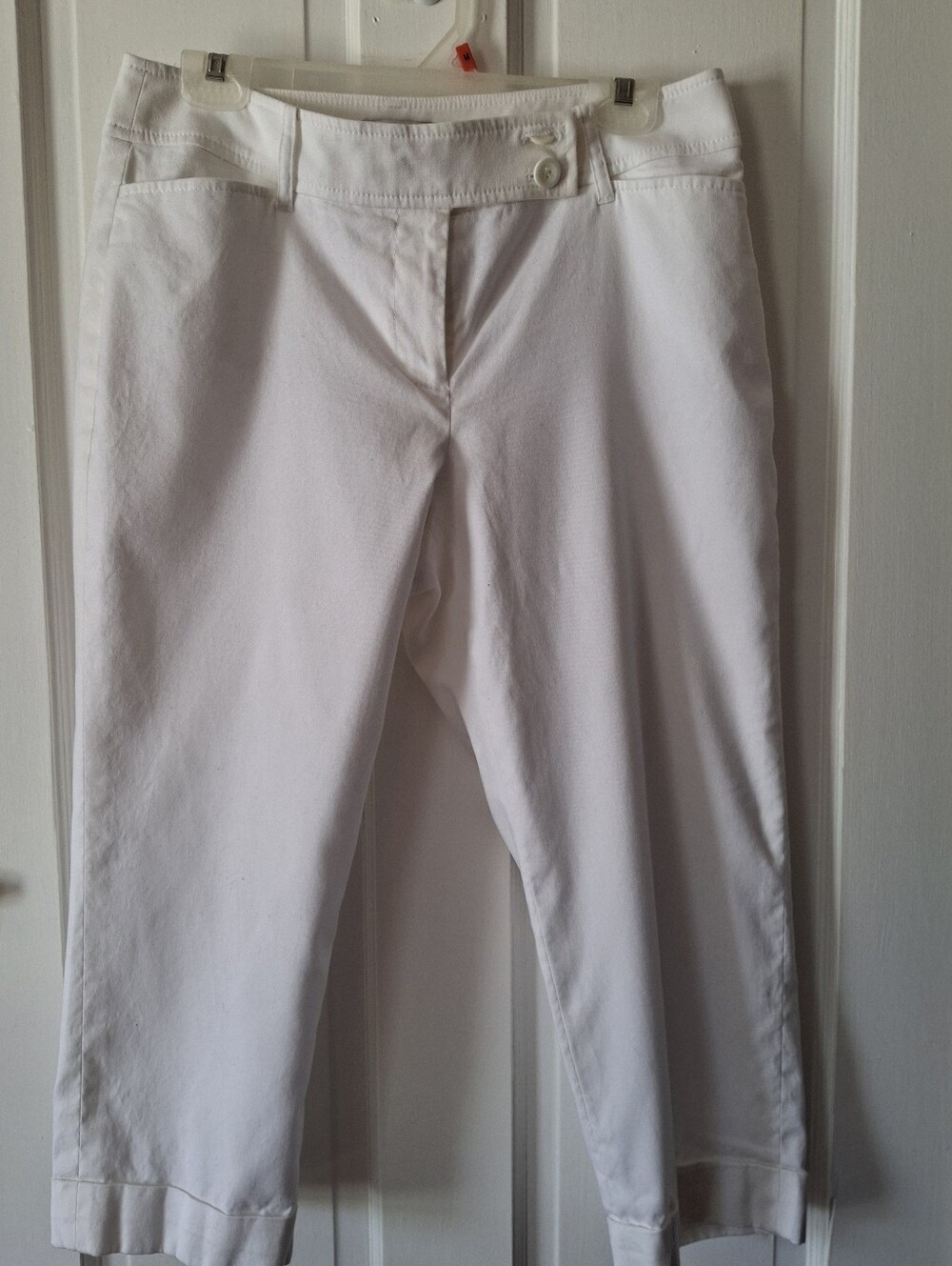 Ann Taylor Loft White Capri Pants 8P